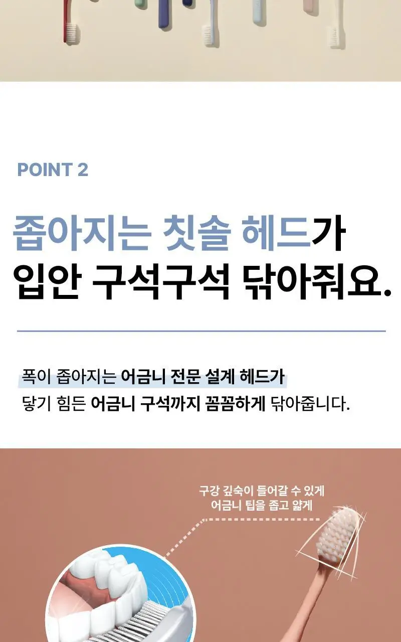 메디안 365DAYS 성인용 칫솔 12입 상세페이지 5