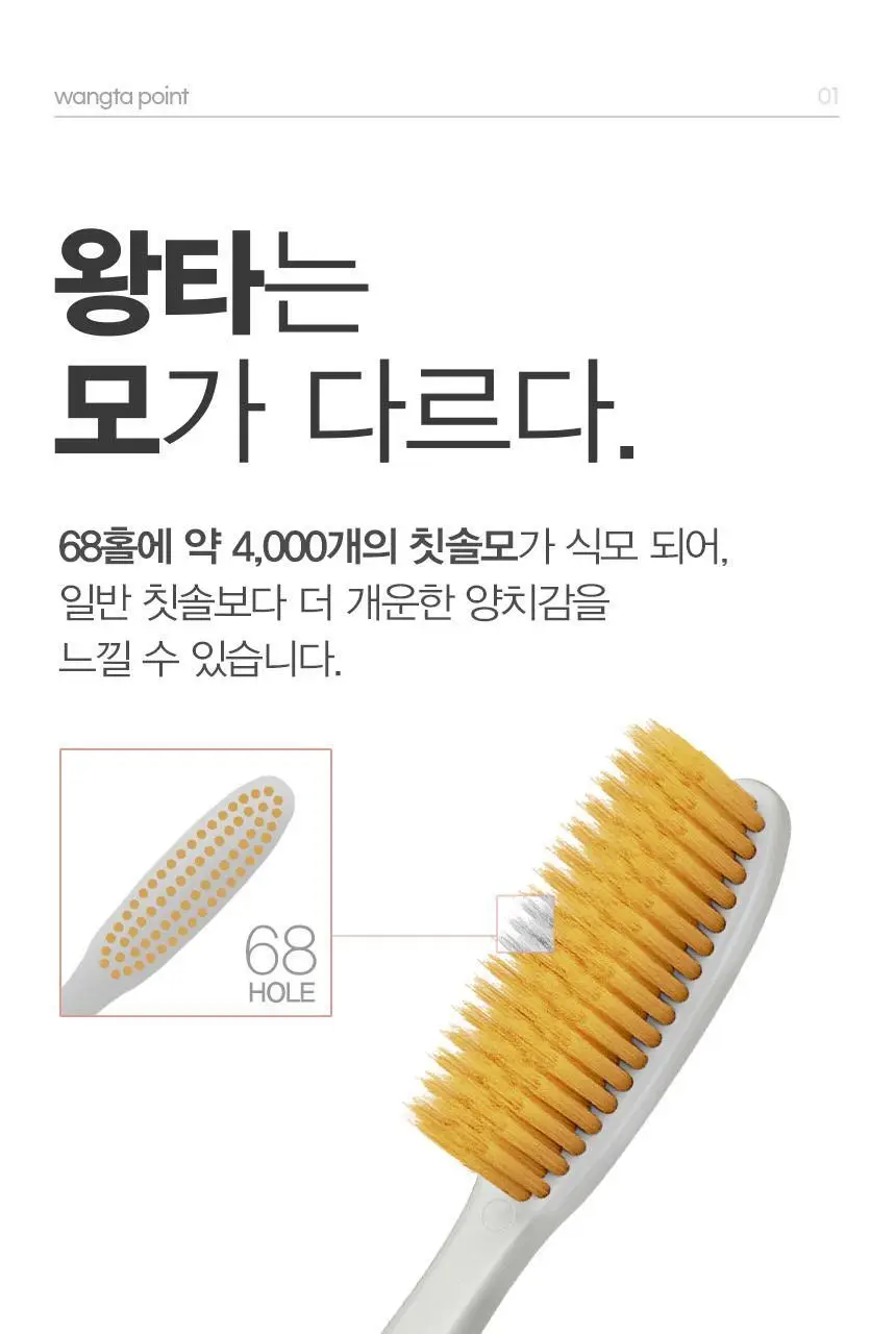 왕타 (금) 골드 칫솔 5개입 상세페이지 10