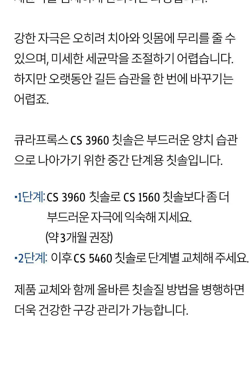 큐라덴 큐라프록스 CS3960 칫솔 상세페이지 4