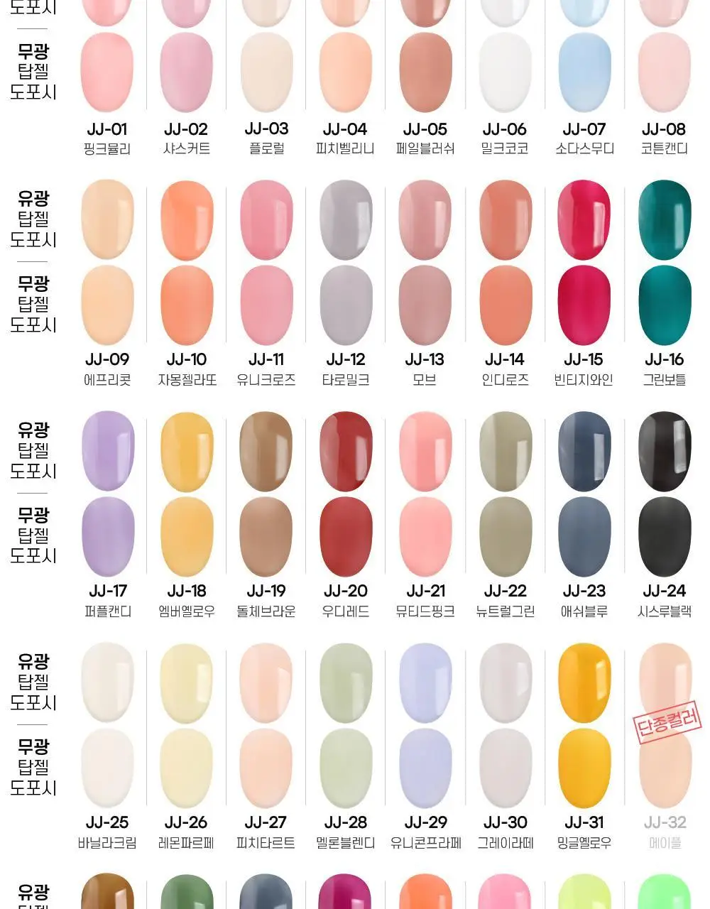 젤로젤로 프리미엄 시럽젤 젤네일폴리쉬 (18종) 상세페이지 6