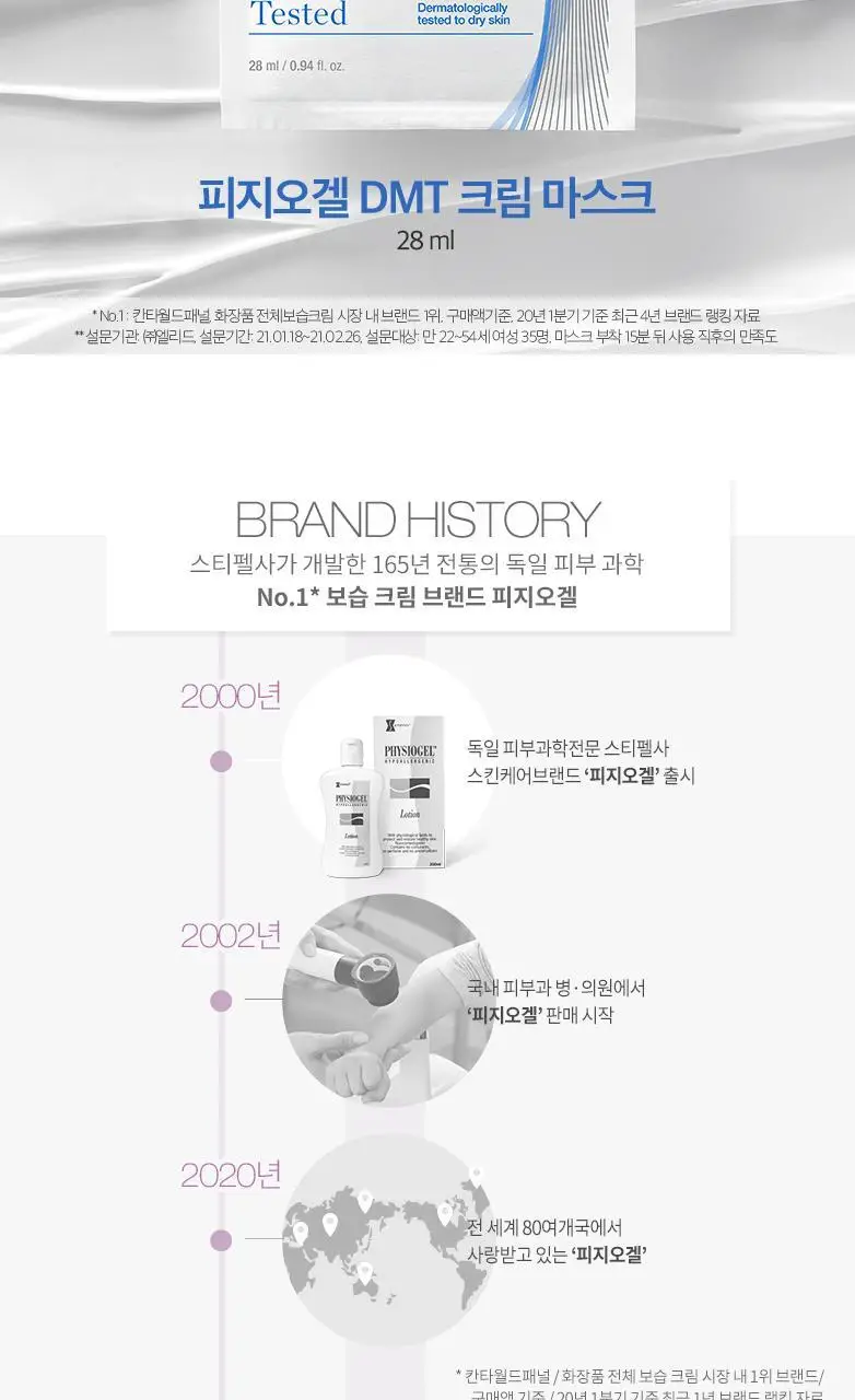 피지오겔 DMT 크림 마스크 상세페이지 2