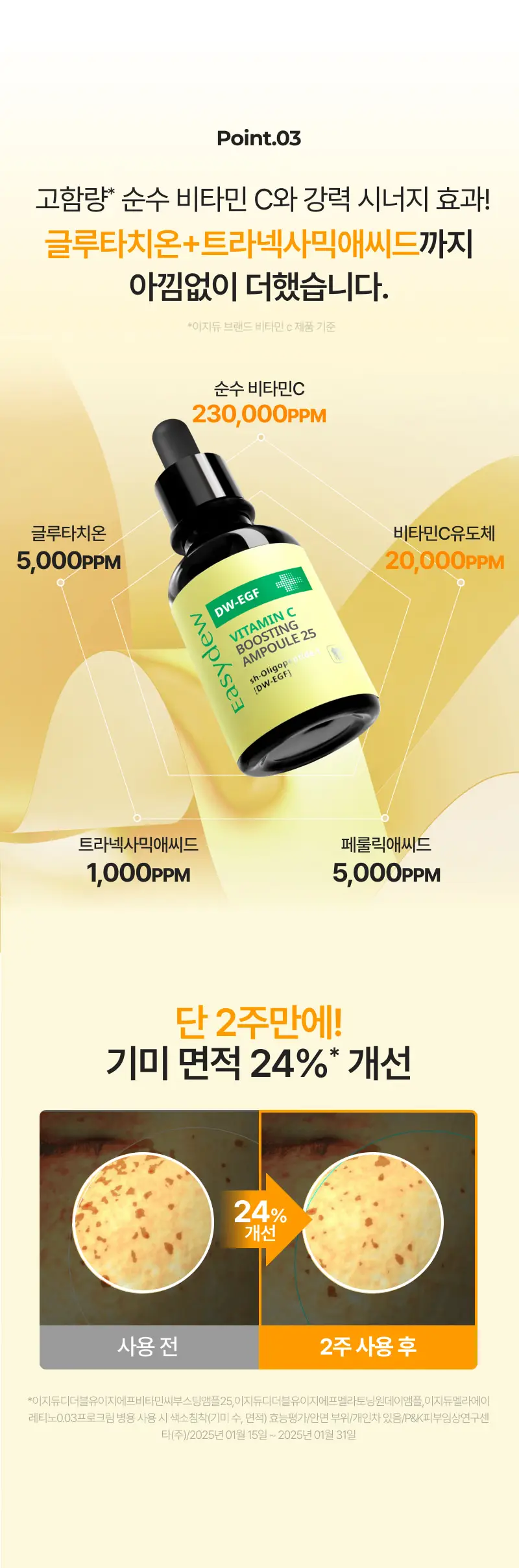 이지듀 DW-EGF 비타민C 부스팅 앰플25 13g 기획(+기미 크림*2매 증정) 상세페이지 16