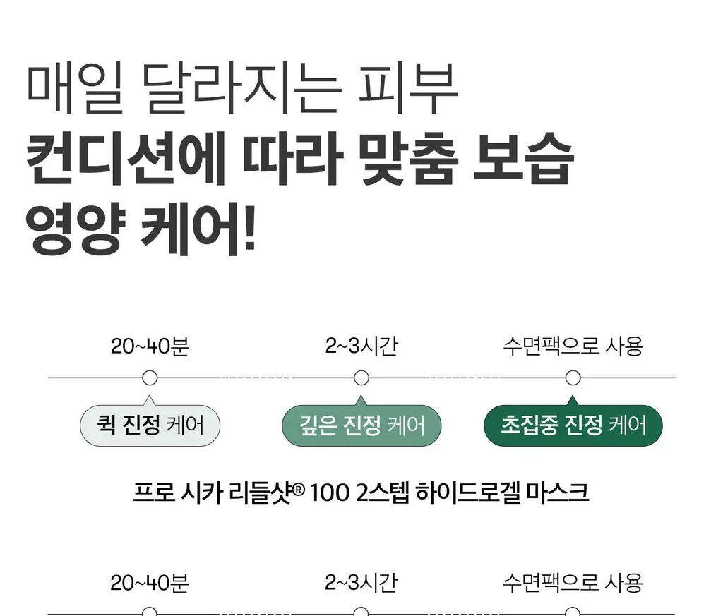 VT 컬러리들샷 2스텝 하이드로겔마스크 1매입(콜라겐/비타/하이드롭/레티에이/프로시카) 상세페이지 24