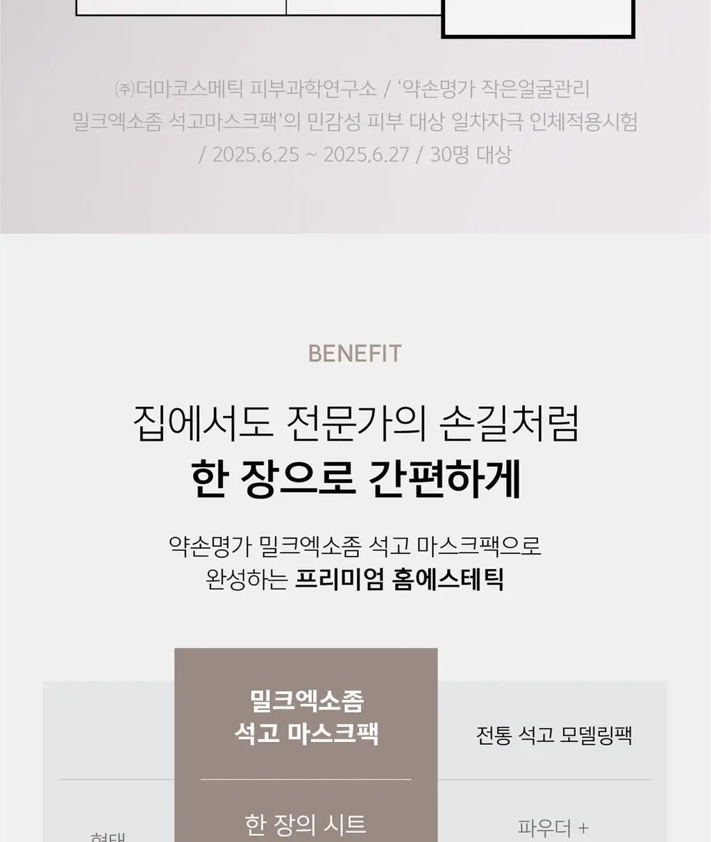 약손명가 작은얼굴관리 밀크엑소좀 석고마스크팩 5매 (온) 상세페이지 16