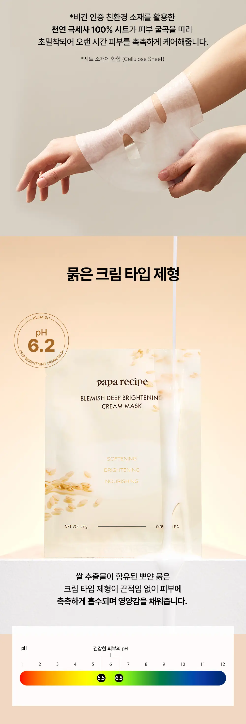 파파레서피 블레미쉬 딥 브라이트닝 크림 마스크 10매 상세페이지 10