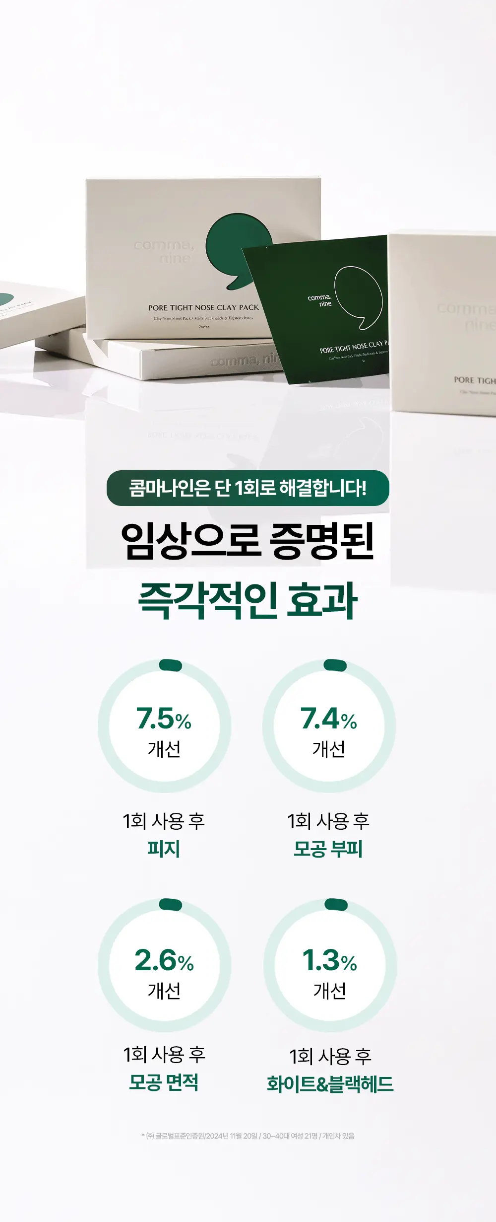 콤마나인 포어 타이트 노즈 클레이 팩 4매 상세페이지 14