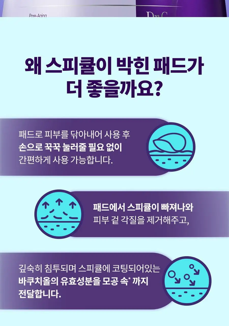 닥터지 바쿠치올 포어젯 스피큘 패드 30매 상세페이지 11
