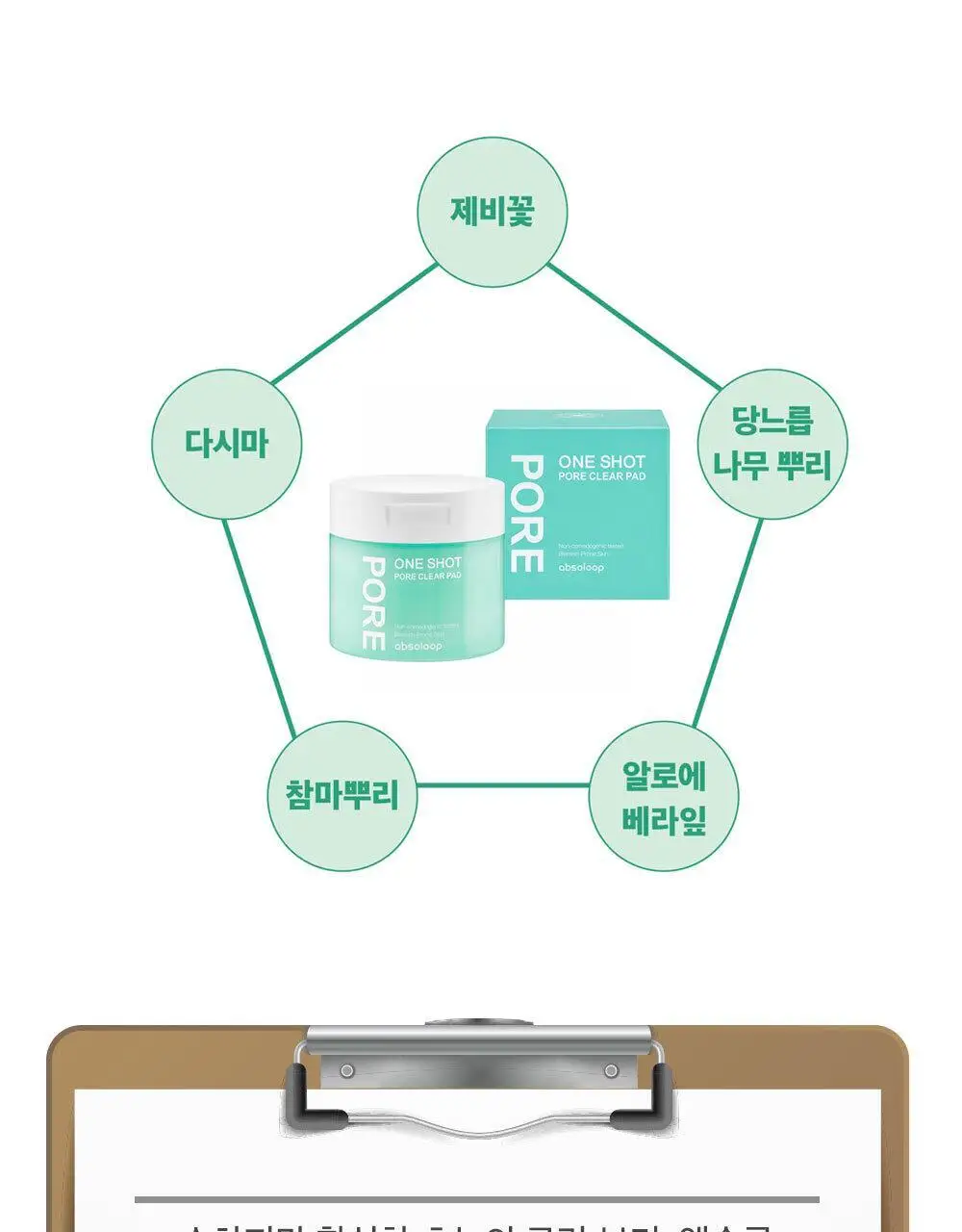앱솔룹 원샷 포어 클리어 패드 60매 상세페이지 32