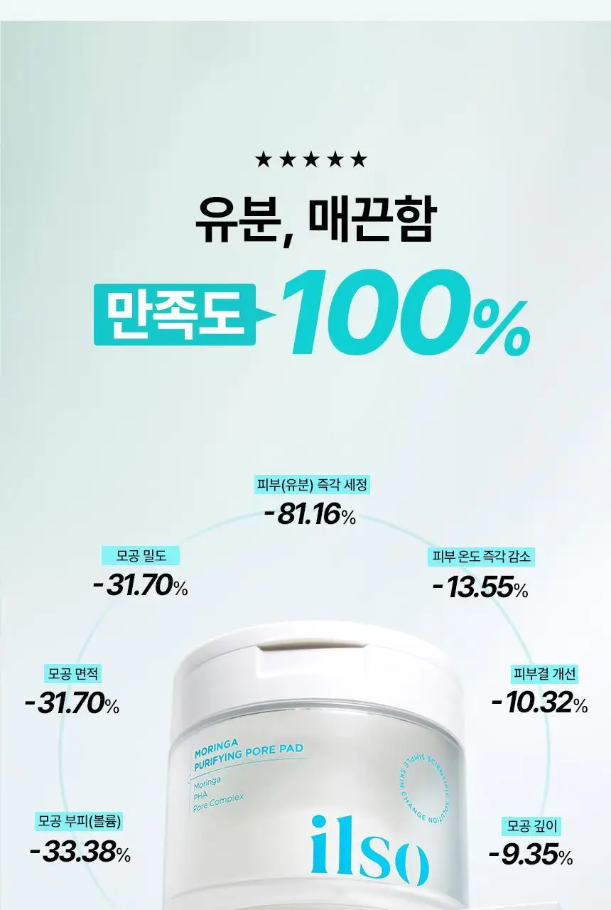 일소 모링가 퓨리파잉 포어 패드 60매 상세페이지 2