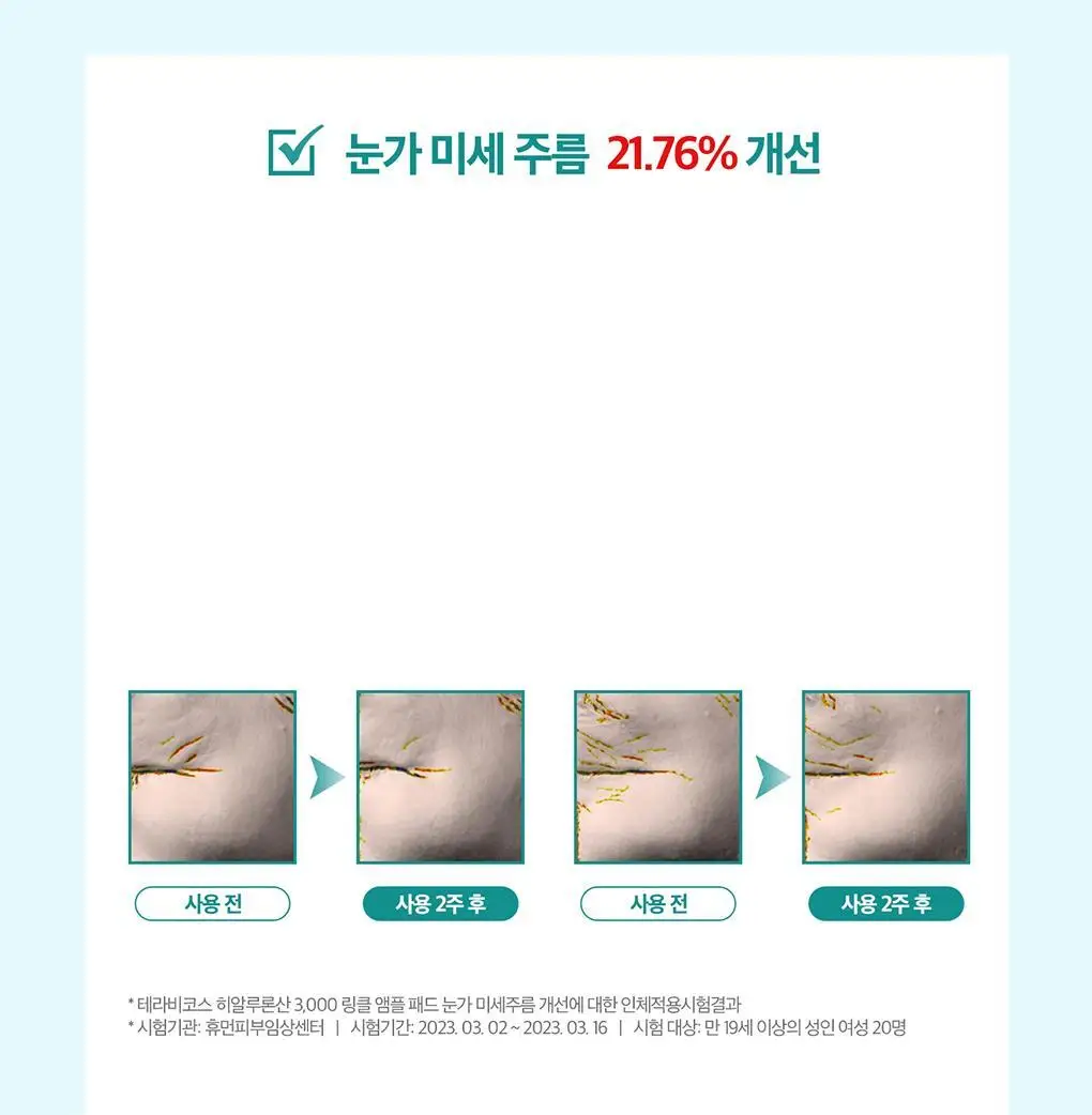 테라비코스 히알루론산 3000 링클 앰플 패드 60매 상세페이지 18