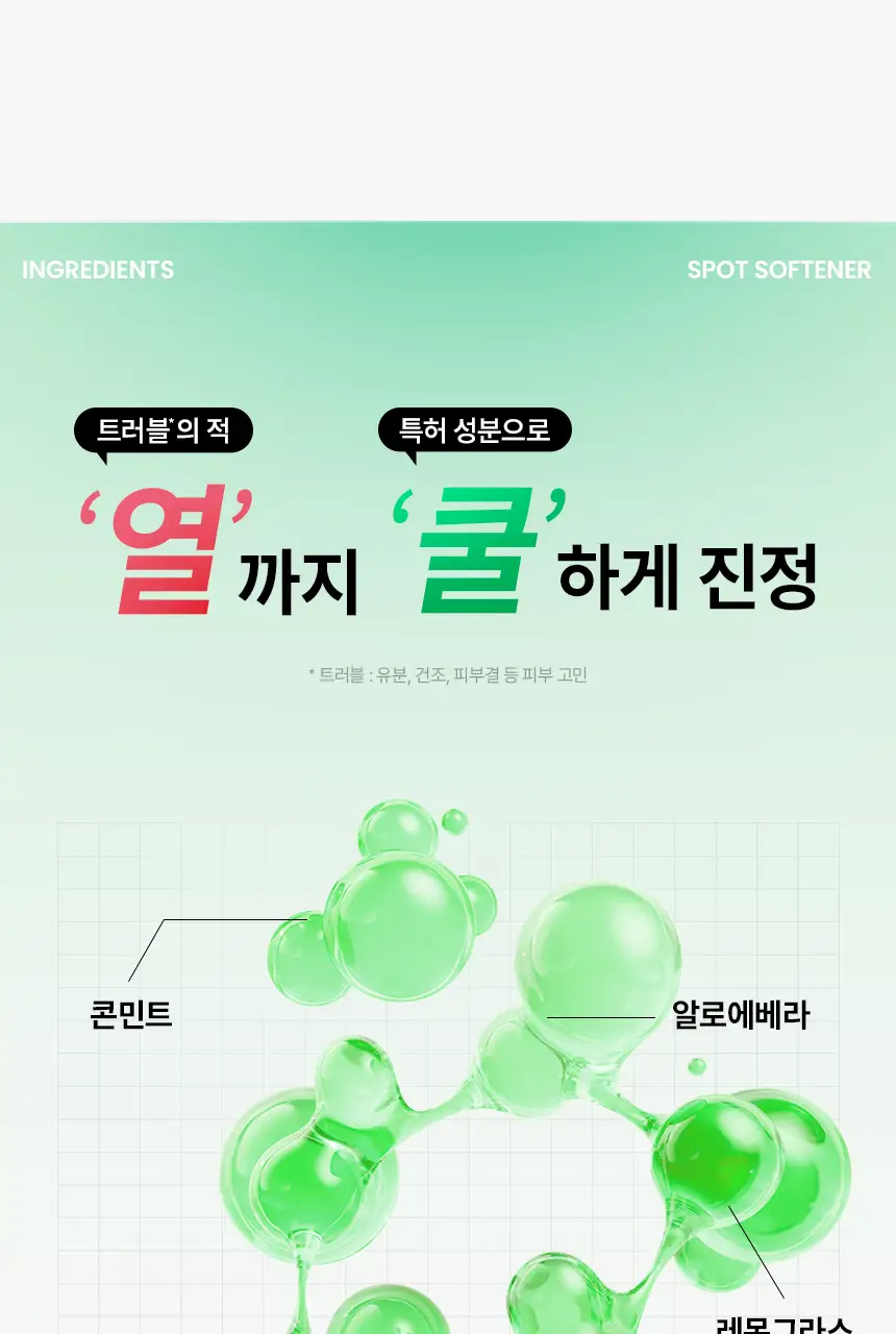 일소 노 트러블럼 스팟 소프트너 앰플팩 150g+솜 40매 증정 기획 상세페이지 21