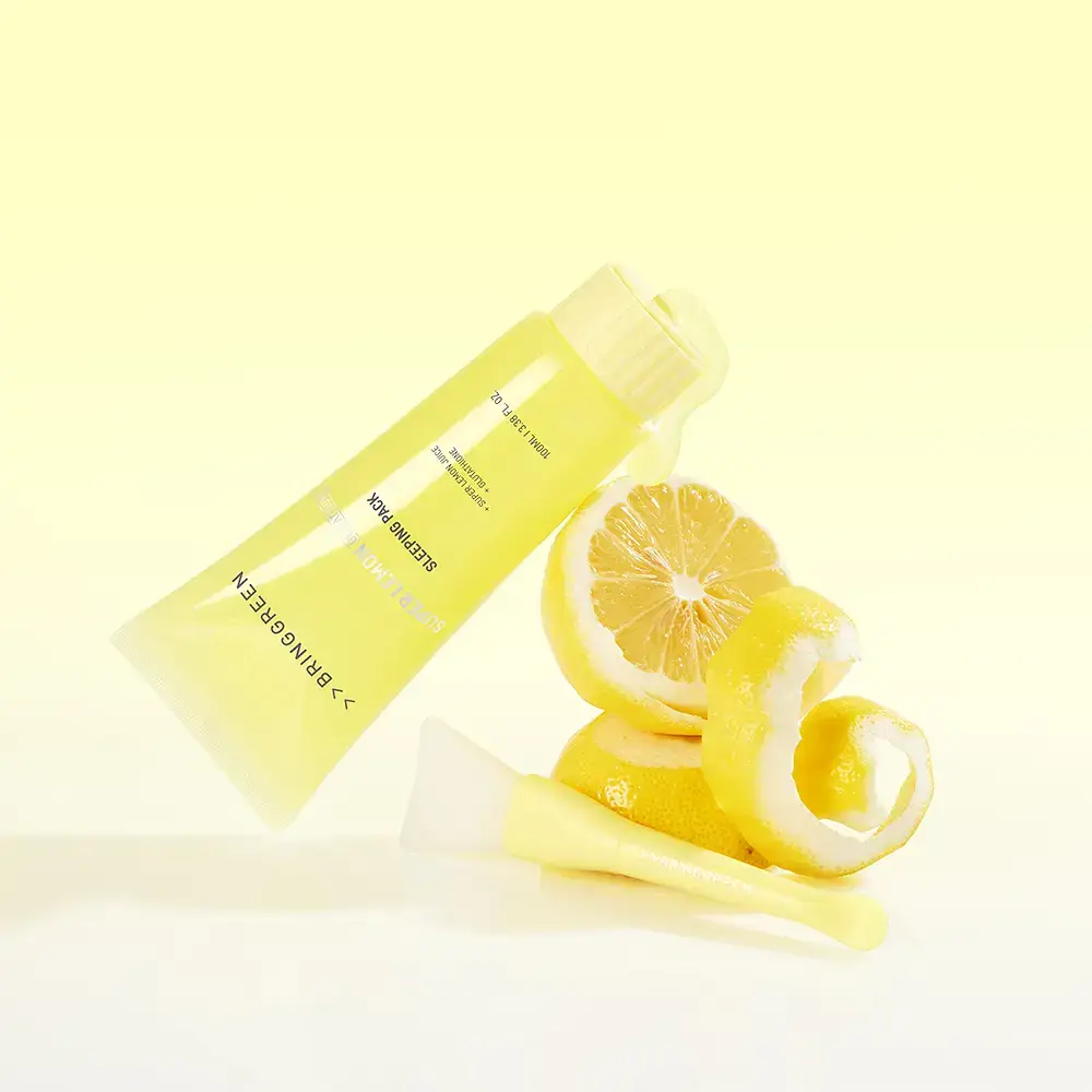 브링그린 슈퍼레몬 글루타치온 슬리핑팩 100mL 기획 (+실리콘 브러쉬)