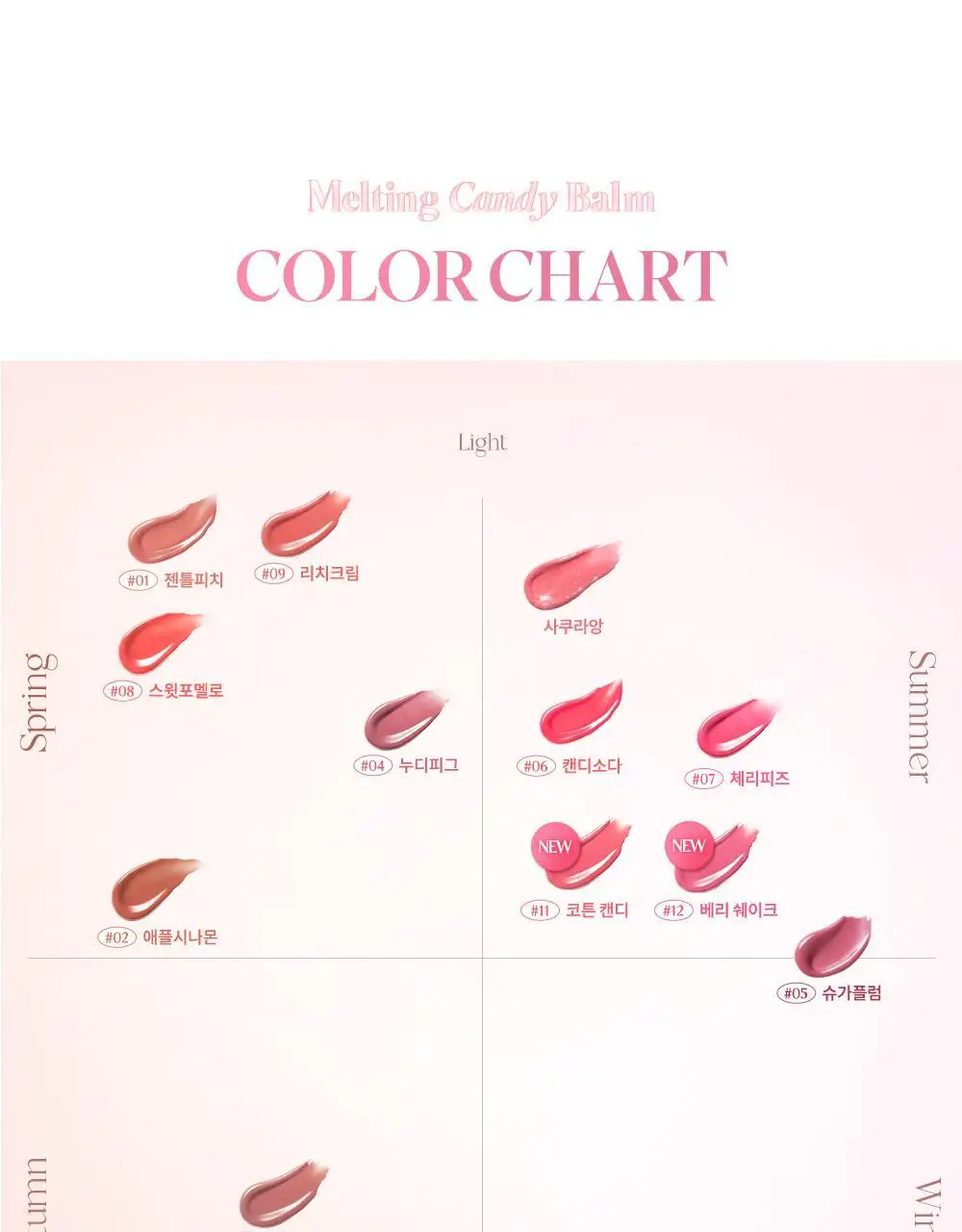 데이지크 멜팅 캔디 밤 14 colors 상세페이지 6
