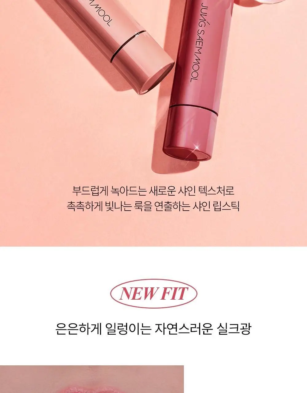 정샘물 뉴클래식 샤인 립스틱 5종 상세페이지 5