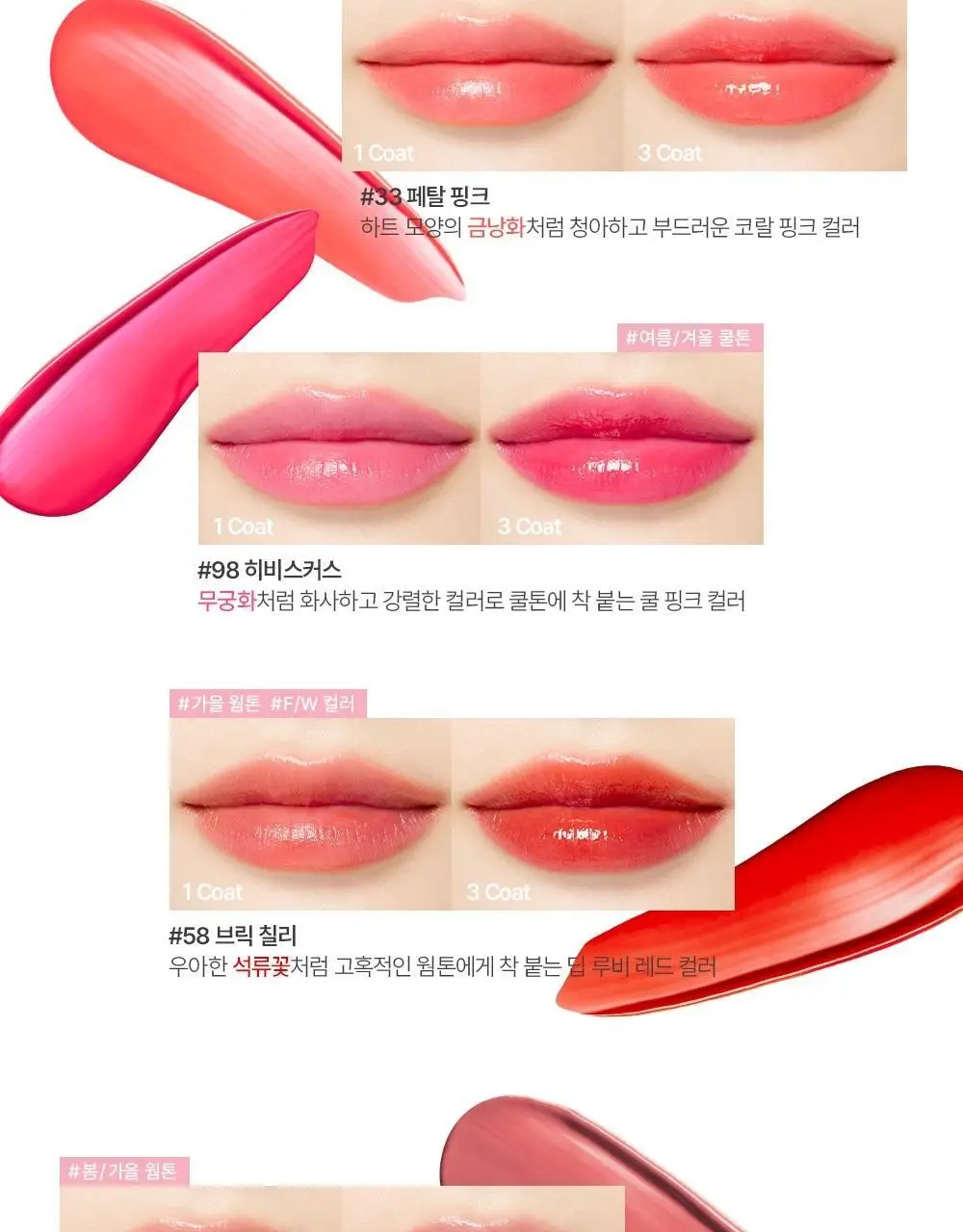 더후 에센셜 립 글로우밤 5 colors 상세페이지 13
