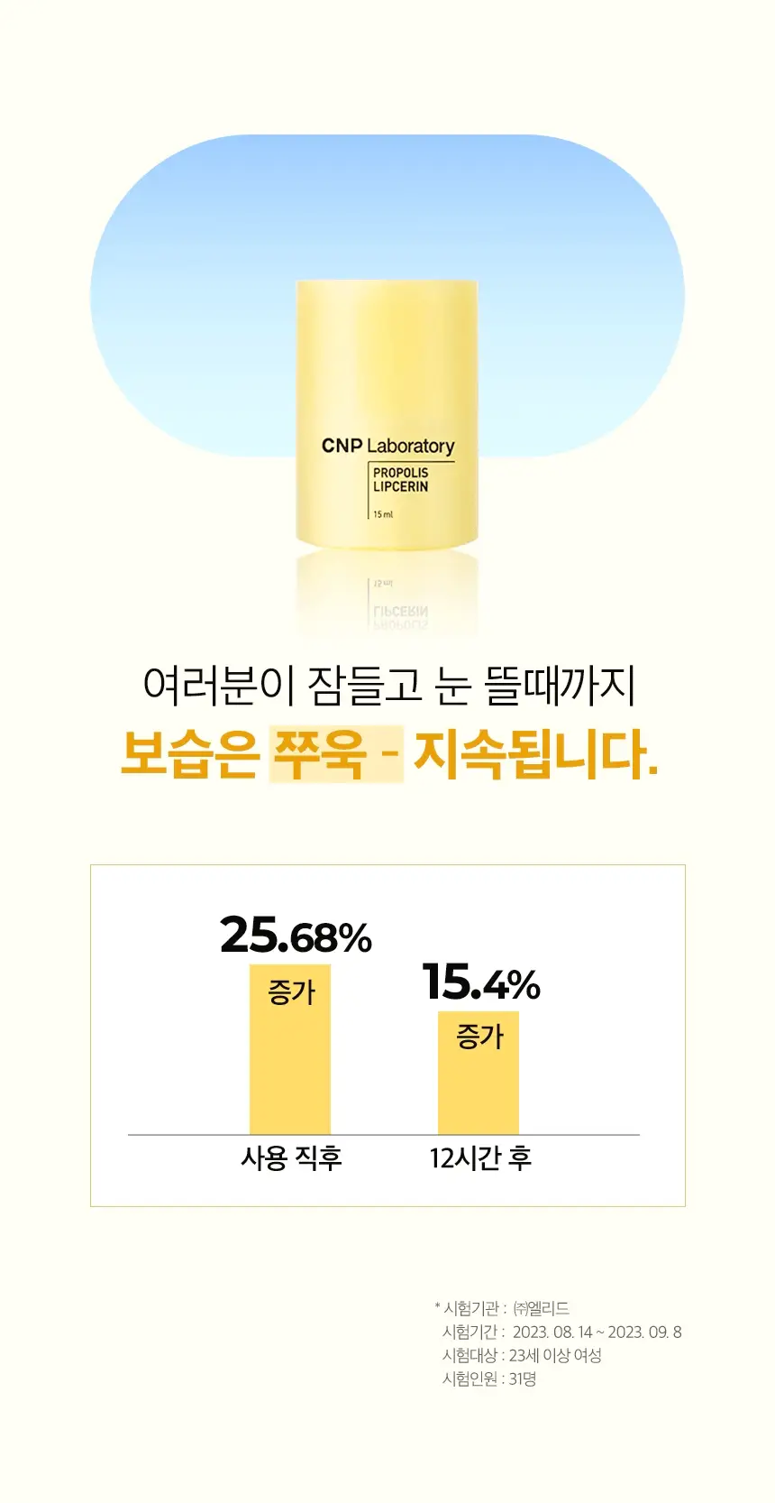차앤박(CNP) 프로폴리스 립세린 15ml 7종 상세페이지 13