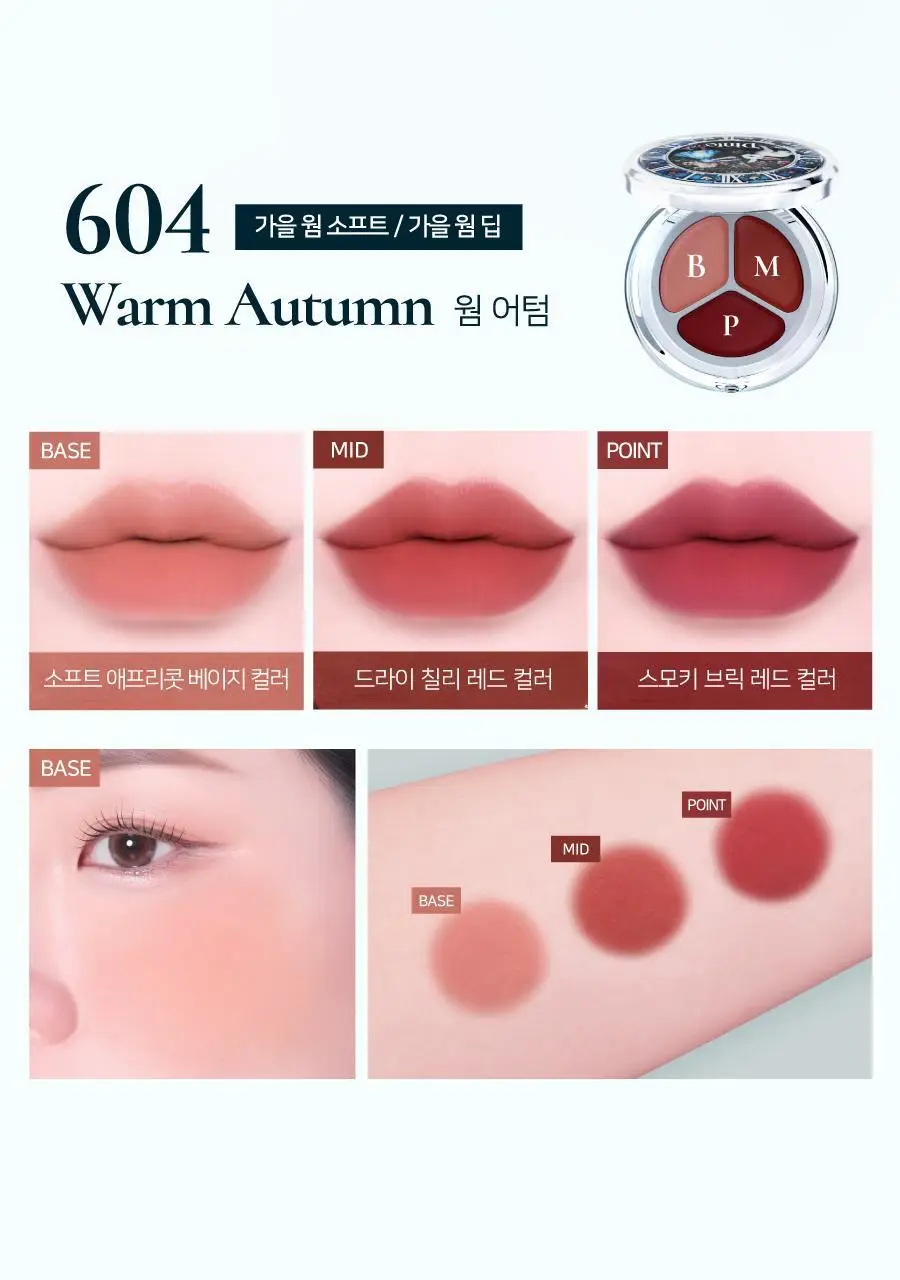 딘토 글로잉/블로링 타임 투 키스 & 블러쉬 4.5g 10 colors 상세페이지 23
