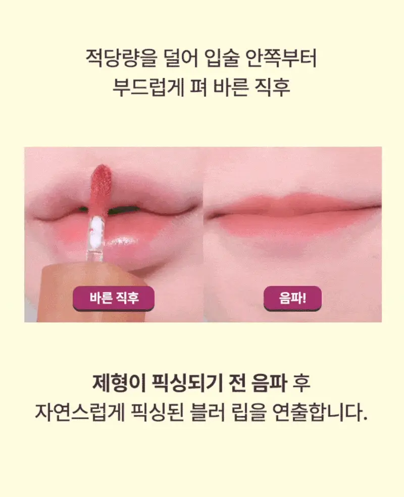 팁토우 블러렛 소르베 틴트 6 Colors 상세페이지 12