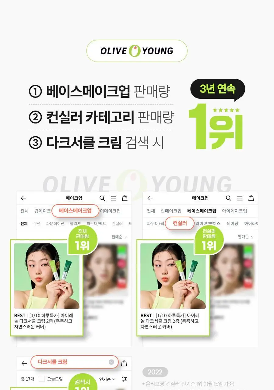 아이레놀 다크서클 크림 3종 (촉촉하고 자연스러운 커버) 상세페이지 4