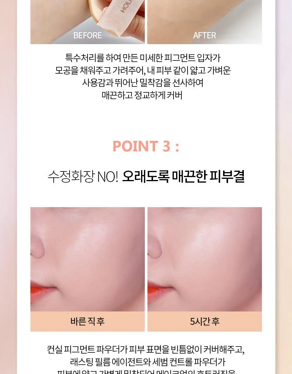홀리카홀리카 하드커버 퍼펙 쿠션 EX (본품+리필) 상세페이지 8