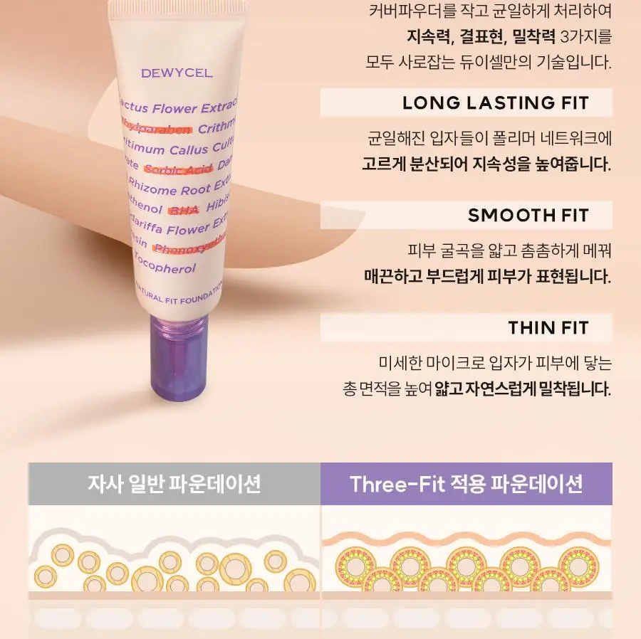 듀이셀 내츄럴 핏 파운데이션 01호 내츄럴 베이지 30ml 상세페이지 10