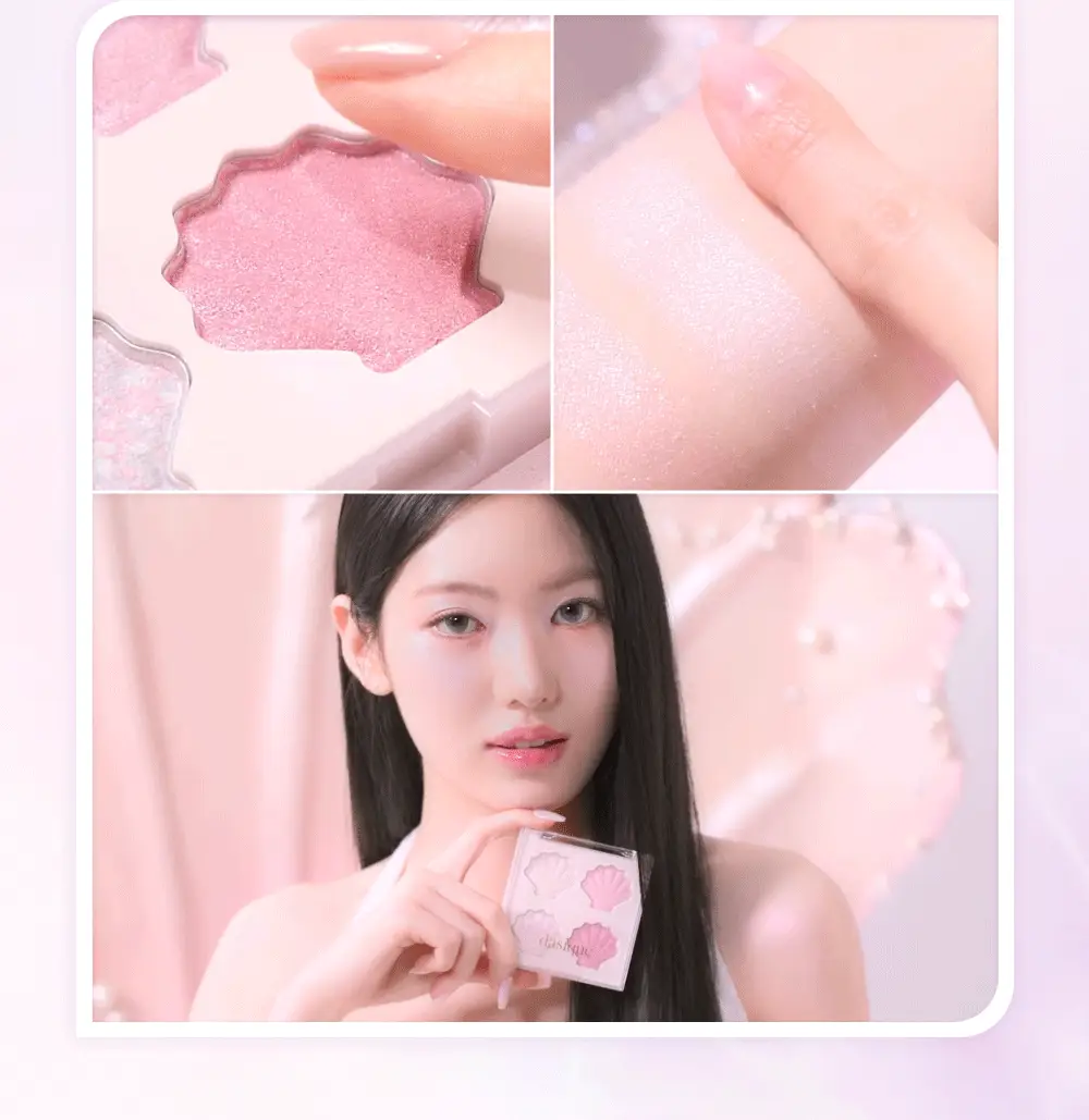 데이지크 샤인 글로이 하이라이터 4구 팔레트 01 트윙클 머메이드 상세페이지 13