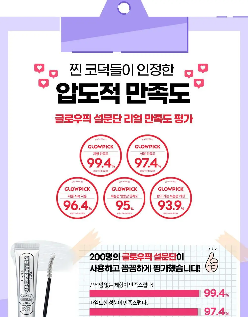 홀리카홀리카 래쉬코렉팅케어 에센셜 세럼 (속눈썹영양제) 상세페이지 9