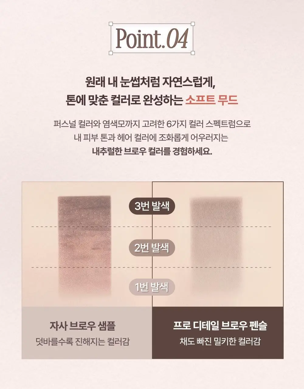 데이지크 프로 디테일 브로우 펜슬 6 colors 상세페이지 14