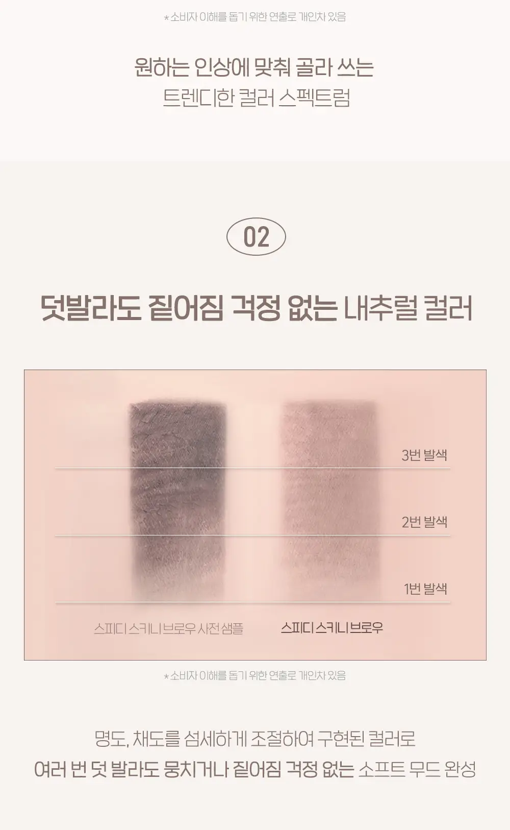페리페라 스피디 스키니 브로우 8 Colors 상세페이지 3