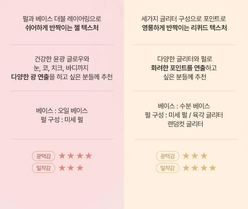 루미르 온 더 스테이지 리퀴드 글리터 2g 2colors 상세페이지 21