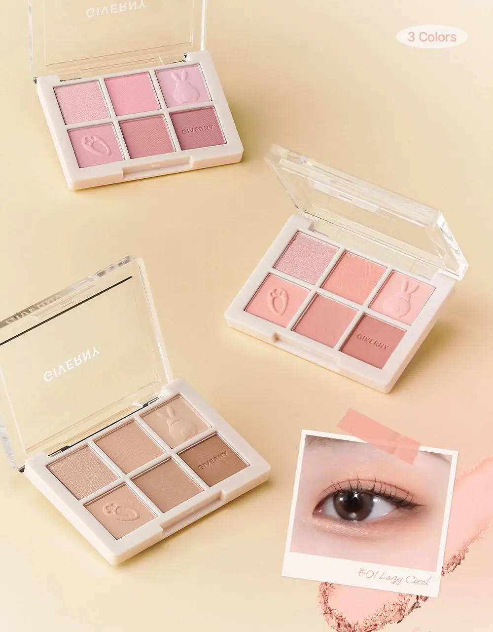지베르니 소프트 아이 팔레트 5g 3 COLORS (LAZY BUNNY) (온) 상세페이지 3