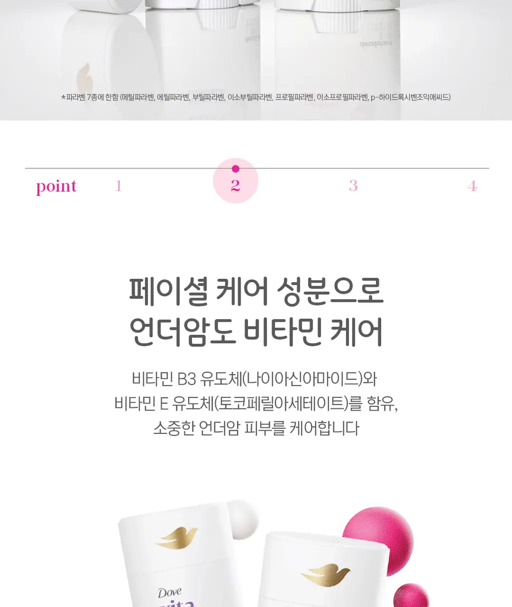 도브 비타민 케어+ 데오드란트 스틱 74g 2종 상세페이지 9