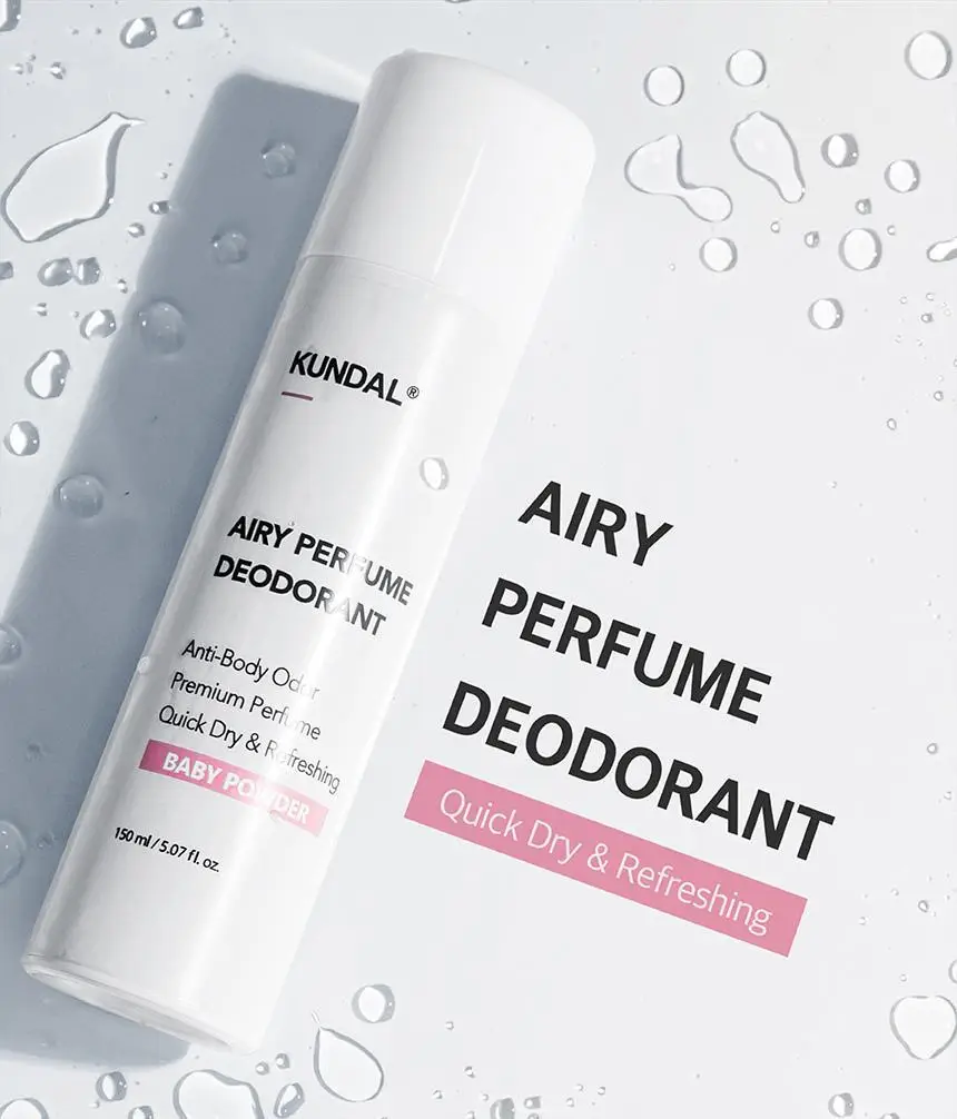 쿤달 에어리 퍼퓸 데오드란트 스프레이 베이비파우더 150ml 상세페이지 9