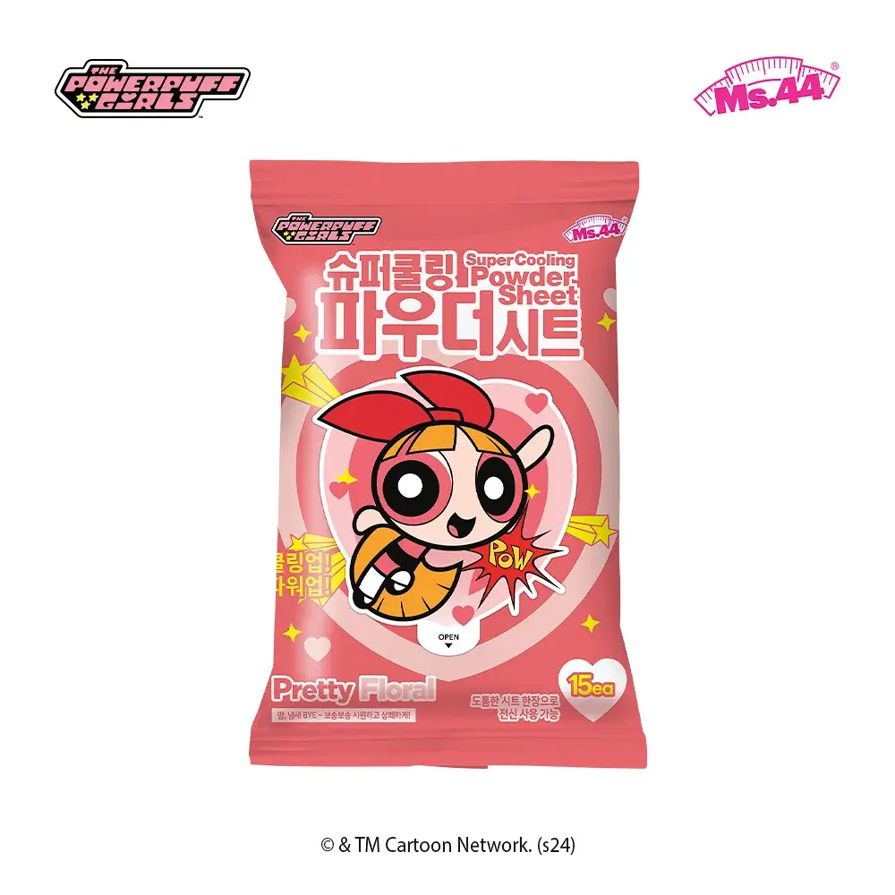 MS44 슈퍼 쿨링 파우더 시트 프리티 플로럴 15매
