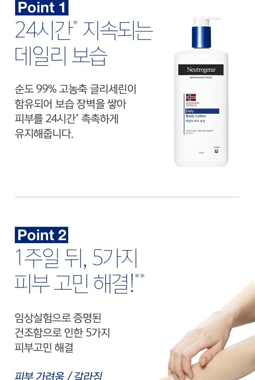 뉴트로지나 데일리 바디로션 450ml 상세페이지 3