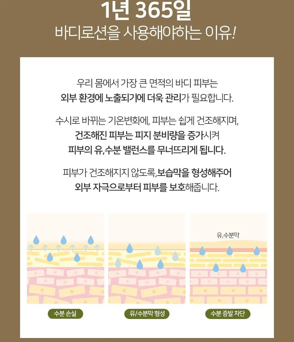 달란 퓨어 올리브 오일 고보습 바디로션 400ml 상세페이지 3