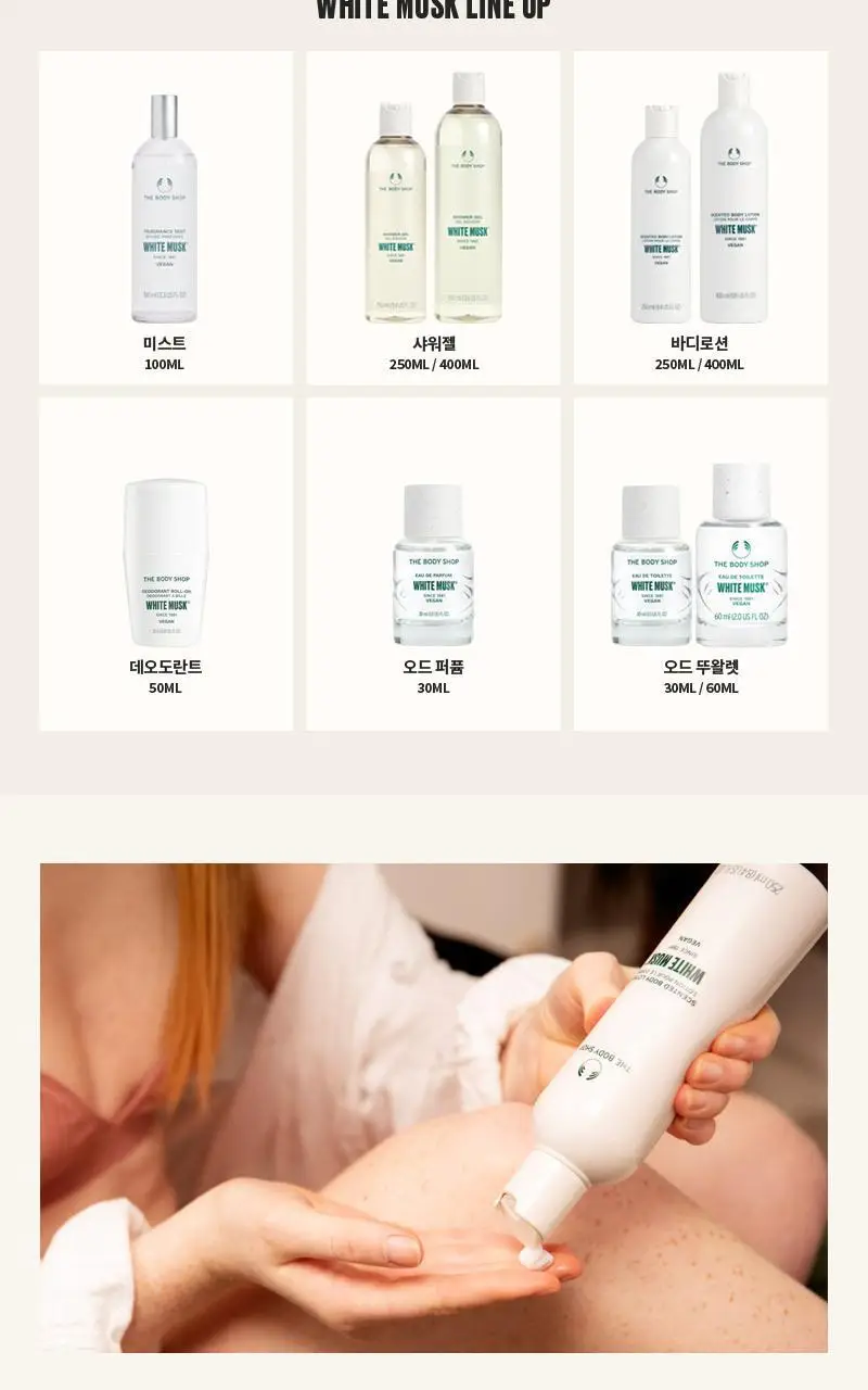더바디샵 화이트 머스크 센티드 바디 로션 250ml 상세페이지 3