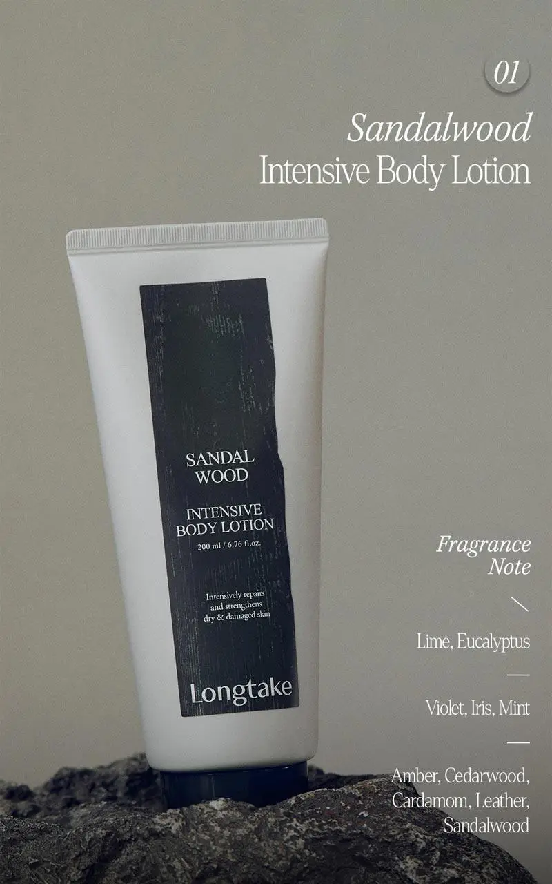 롱테이크 바디로션 200ML(샌달우드/블랙티앤피그) 상세페이지 3