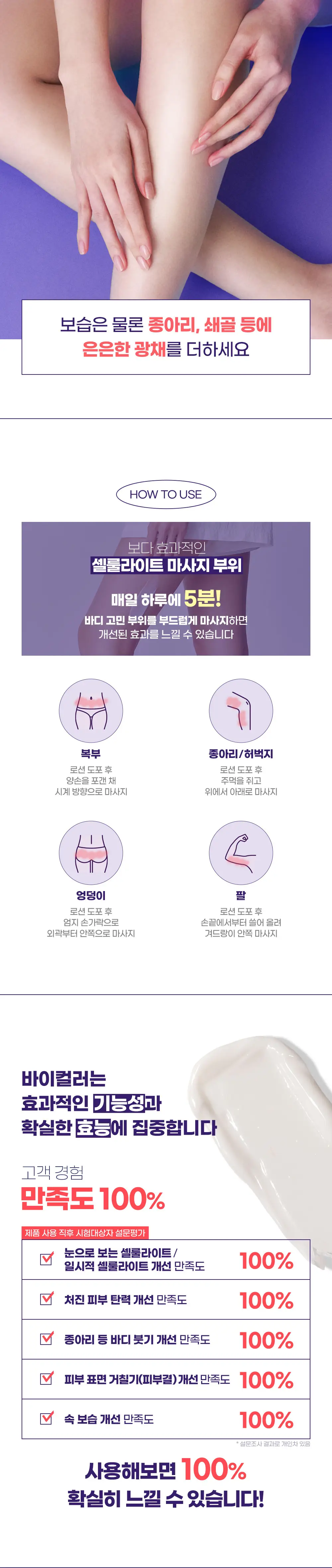 바이컬러 셀룰라이트(튠) 바디로션 450ml 상세페이지 5
