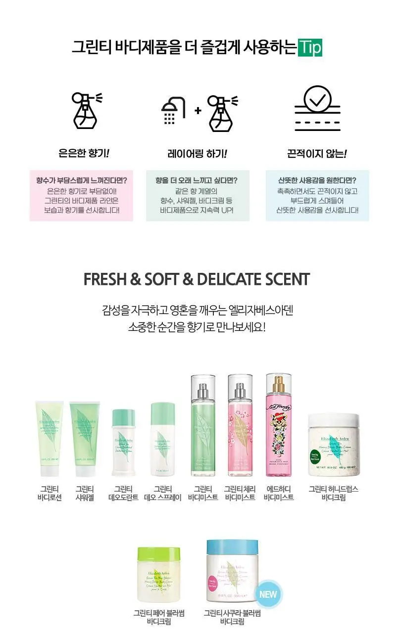 엘리자베스아덴 그린티 리후레싱 바디로션 500ml 상세페이지 3