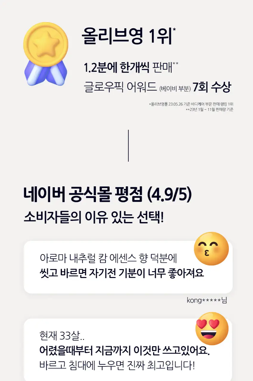 존슨즈베이비 베드타임 로션 더블 기획(500ml+500ml) 상세페이지 3