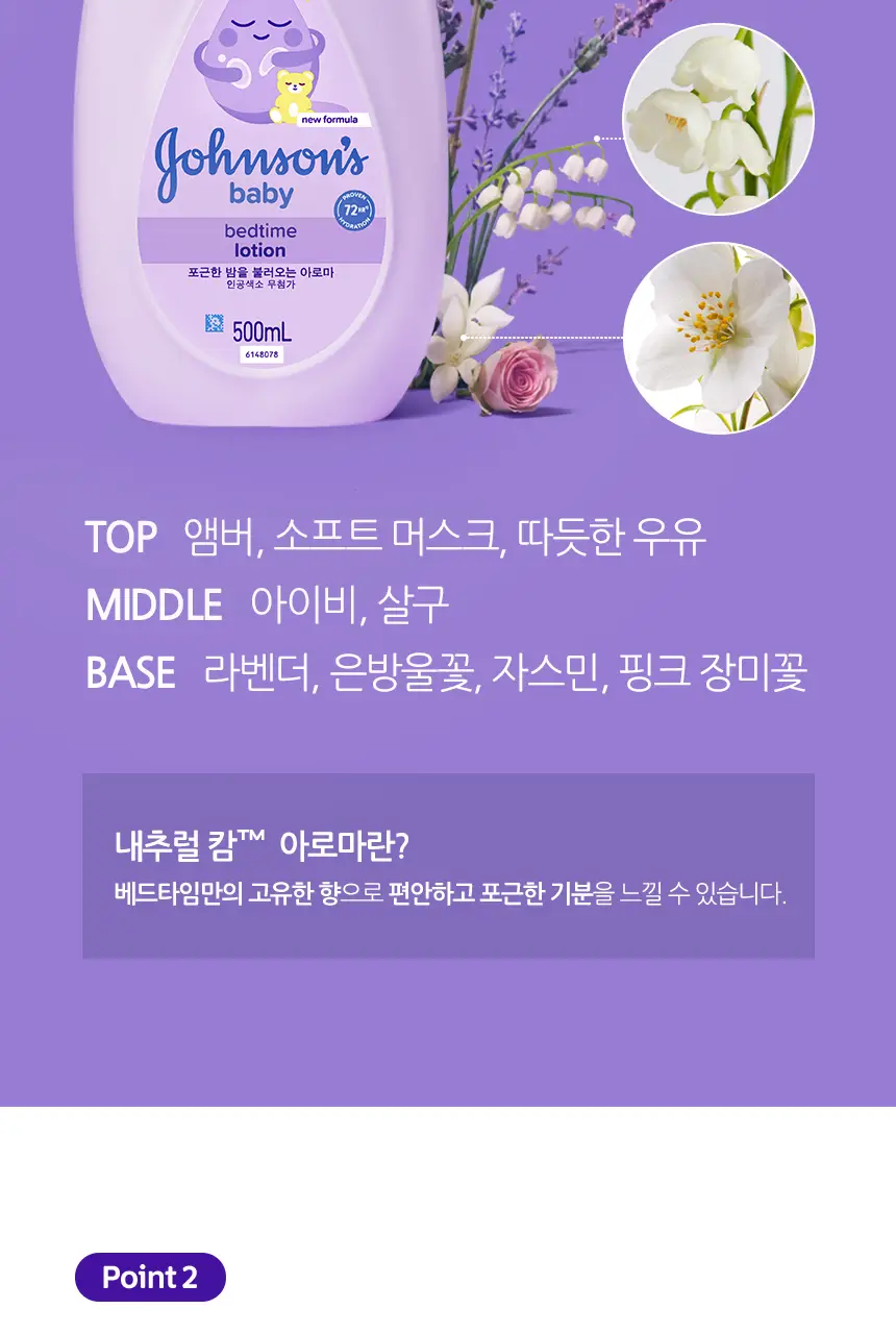 존슨즈베이비 베드타임 로션 500ml (아로마향) 상세페이지 5