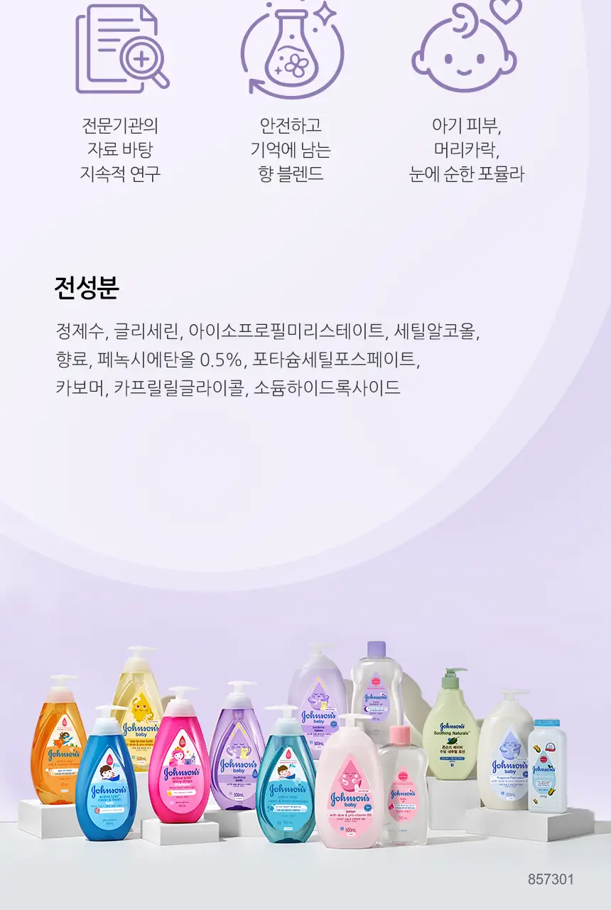 존슨즈베이비 베드타임 로션 500ml (아로마향) 상세페이지 11