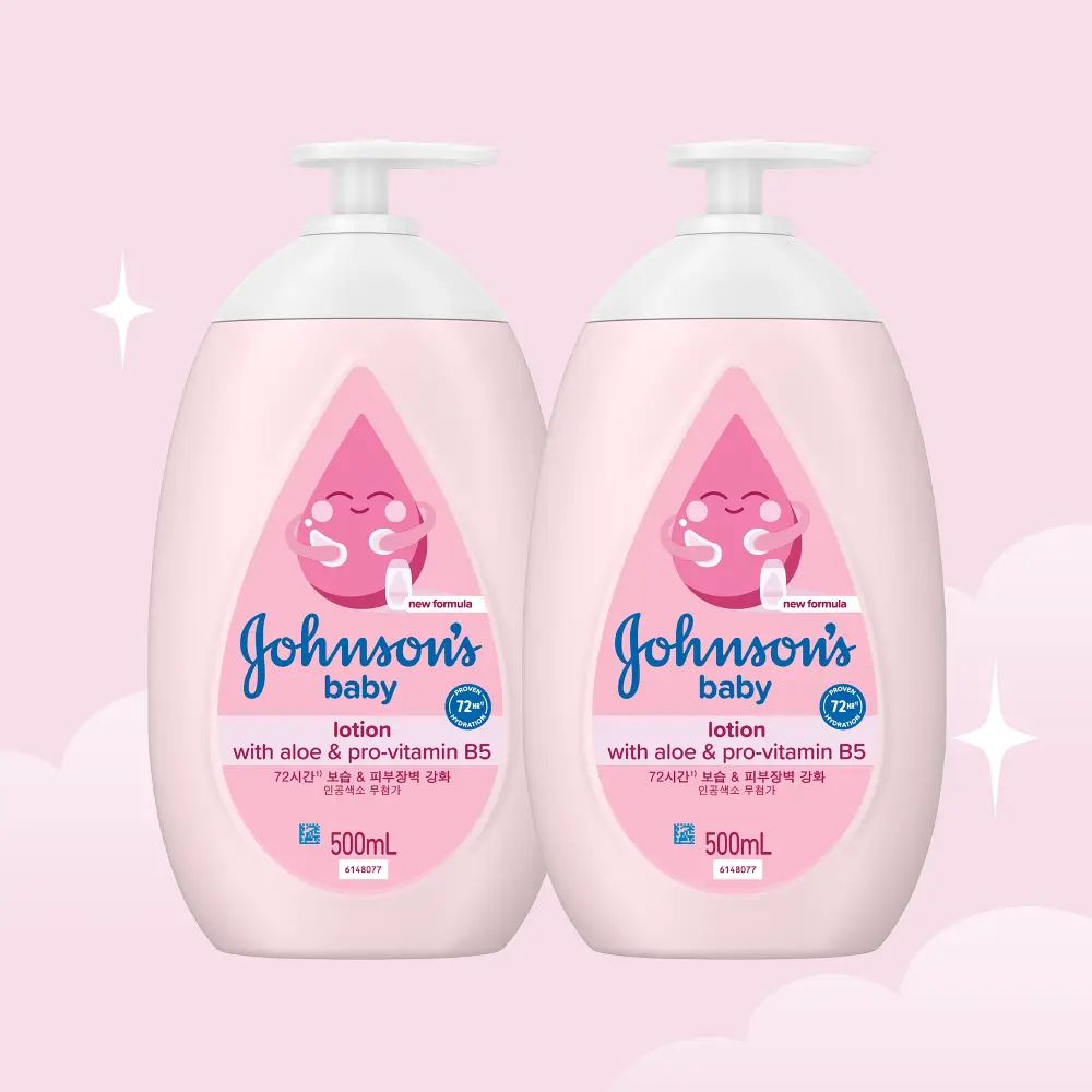 존슨즈베이비 핑크 로션 더블 기획 500ml+500ml