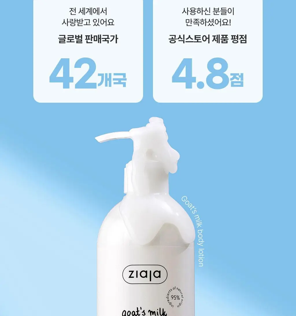 지아자 산양유 바디로션 400ml 상세페이지 3