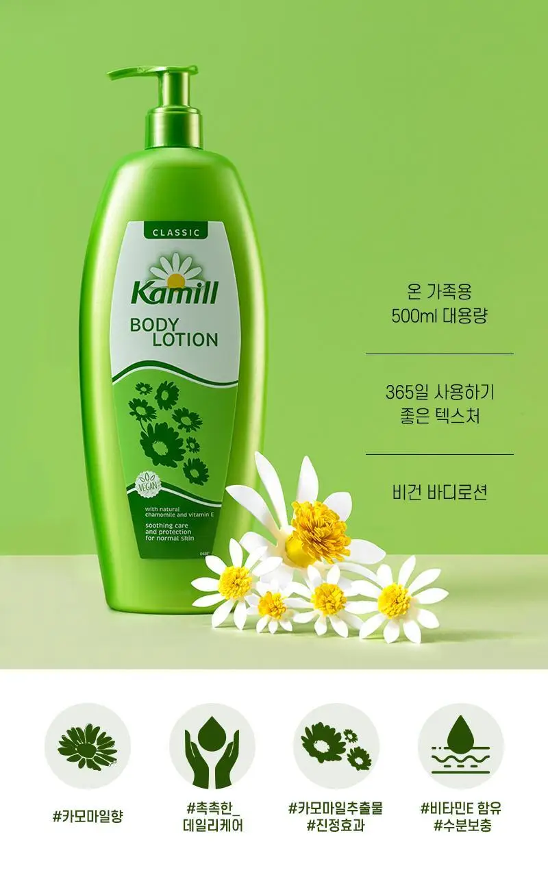 카밀 바디로션 500ml 2종 택1 상세페이지 3