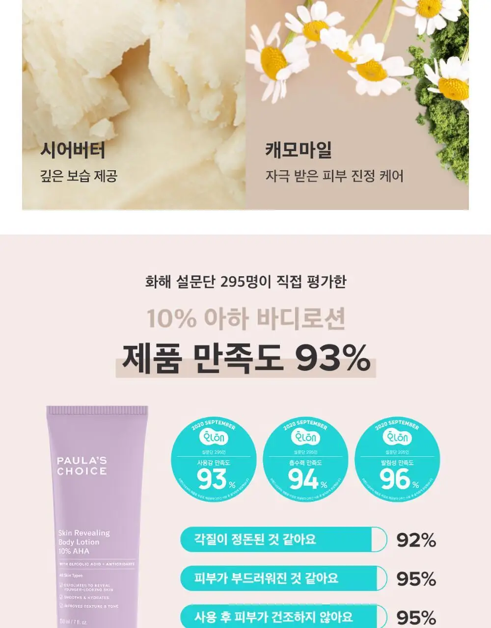 폴라초이스 10% 아하 각질제거 바디로션 210ml 상세페이지 3