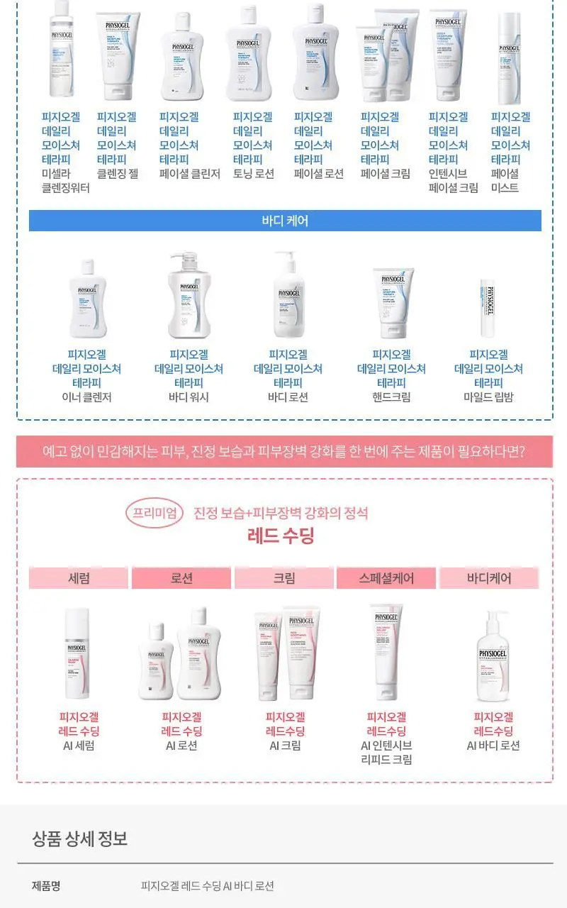 피지오겔 레드 수딩 AI 바디로션 400ml 상세페이지 7