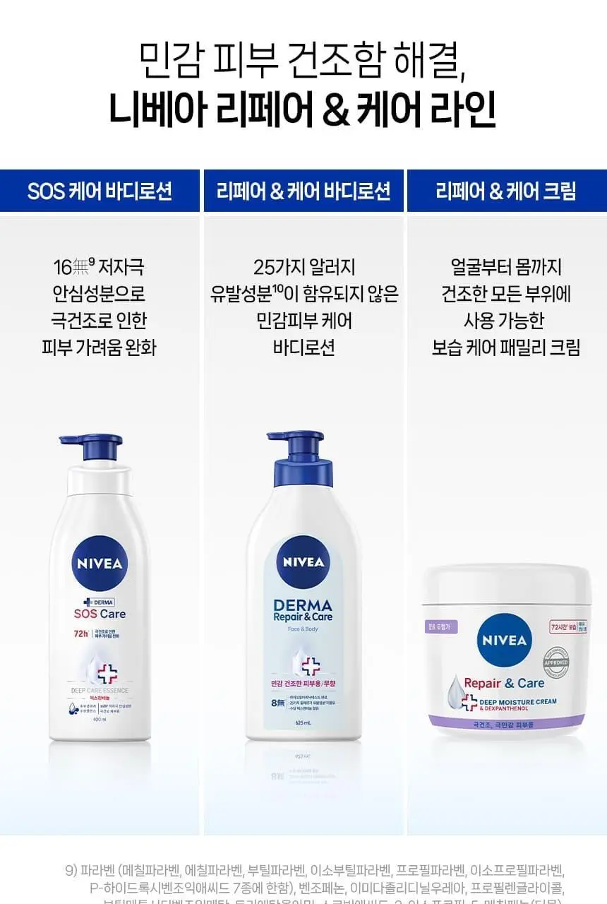 니베아 리페어 앤 케어 크림 400ml 한정 기획 (스파츌라 + 가죽케이스 증정) 상세페이지 14