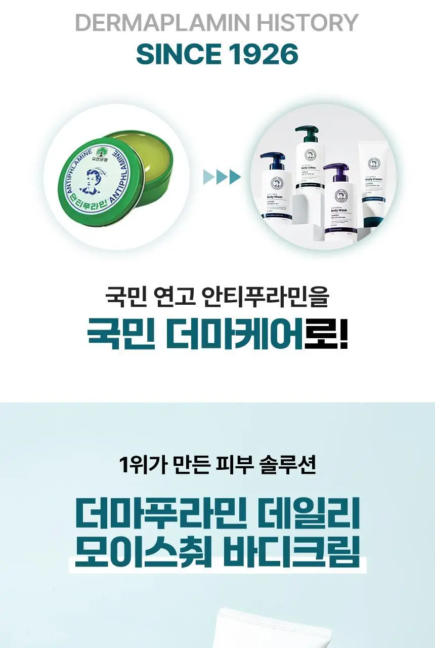 더마푸라민 데일리 모이스춰 바디크림 250ml 상세페이지 2